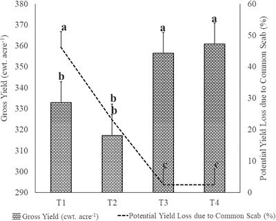 Artificial network inference analysis reveals the impact of biostimulant on bacterial communities in fumigated soil for potato production against common scab